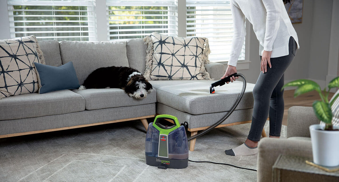 Clean Couch & Improved Mood in One Sweep Literally! BISSELL